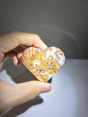 Ocean Jasper Crystal Heart #F